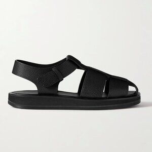 The Row Fisherman Leather Sandals - Past Collection